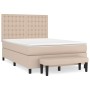 Cama box spring con colchón cuero sintético capuchino 140x200cm de , Camas y somieres - Ref: Foro24-3137670, Precio: 545,77 €...