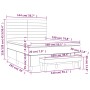 Cama box spring con colchón tela color crema 140x190 cm de , Camas y somieres - Ref: Foro24-3136674, Precio: 527,11 €, Descue...