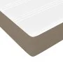 Box spring bed with gray taupe fabric mattress 200x200 cm by , Beds and slatted bases - Ref: Foro24-3144451, Price: 585,10 €,...