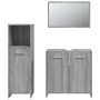 Set de muebles de baño 3 pzas madera contrachapada gris sonoma de , Muebles de baño - Ref: Foro24-3154407, Precio: 100,03 €, ...