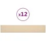 Wall panels 12 units fabric cream color 90x15 cm 1.62 m² by , Wall covering - Ref: Foro24-343872, Price: 49,62 €, Discount: %