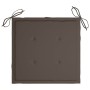 Sillas de jardín 8 uds madera teca con cojines gris taupe de , Sillas de jardín - Ref: Foro24-3072897, Precio: 657,53 €, Desc...