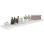 Estante flotante de pared blanco brillante MDF 120x23,5x3,8 cm de vidaXL, Estantes y estanterías - Ref: Foro24-323757, Precio...