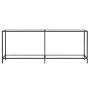 Tempered glass transparent console table 200x35x75.5 cm by , Side tables - Ref: Foro24-331706, Price: 91,67 €, Discount: %