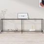 Mesa consola vidrio templado transparente 220x35x75,5 cm de , Mesas auxiliares - Ref: Foro24-331710, Precio: 132,97 €, Descue...