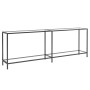 Mesa consola vidrio templado transparente 220x35x75,5 cm de , Mesas auxiliares - Ref: Foro24-331710, Precio: 132,97 €, Descue...