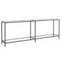 Mesa consola vidrio templado transparente 220x35x75,5 cm de , Mesas auxiliares - Ref: Foro24-331710, Precio: 130,41 €, Descue...