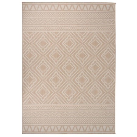 Alfombra de exterior de tejido plano rayas marrones 120x170 cm de , Alfombras - Ref: Foro24-340865, Precio: 43,87 €, Descuent...