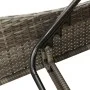 Tumbona con cojín ratán sintético gris 60x205x73 cm de , Tumbonas - Ref: Foro24-368280, Precio: 156,60 €, Descuento: %