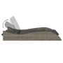 Tumbona con cojines ratán sintético gris 114x205x73 cm de , Tumbonas - Ref: Foro24-368289, Precio: 293,24 €, Descuento: %