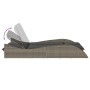 Tumbona con cojines ratán sintético gris 114x205x73 cm de , Tumbonas - Ref: Foro24-368289, Precio: 314,85 €, Descuento: %