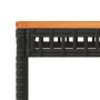 Mesa de jardín ratán sintético madera acacia negro 38x38x42 cm de , Mesas de jardín - Ref: Foro24-365864, Precio: 36,12 €, De...