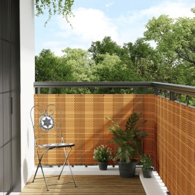 Toldo para balcón ratán sintético marrón claro 1000x80 cm de , Paneles de vallas - Ref: Foro24-156277, Precio: 93,58 €, Descu...