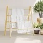 Escalera toallero doble con 4 peldaños bambú 90x50x100 cm de , Toalleros - Ref: Foro24-368036, Precio: 38,42 €, Descuento: %