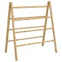 Escalera toallero doble con 4 peldaños bambú 90x50x100 cm de , Toalleros - Ref: Foro24-368036, Precio: 39,03 €, Descuento: %