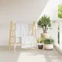Escalera toallero doble con 4 peldaños bambú 90x50x100 cm de , Toalleros - Ref: Foro24-368036, Precio: 38,42 €, Descuento: %