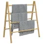 Escalera toallero doble con 4 peldaños bambú 90x50x100 cm de , Toalleros - Ref: Foro24-368036, Precio: 38,42 €, Descuento: %