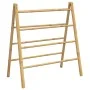 Escalera toallero doble con 4 peldaños bambú 90x50x100 cm de , Toalleros - Ref: Foro24-368036, Precio: 38,42 €, Descuento: %