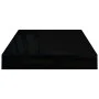 Estante flotante de pared 4 uds MDF negro brillo 40x23x3,8 cm de vidaXL, Estantes y estanterías - Ref: Foro24-323765, Precio:...