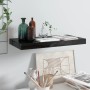 Estante flotante de pared negro brillante MDF 50x23x3,8 cm de vidaXL, Estantes y estanterías - Ref: Foro24-323766, Precio: 19...