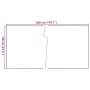 White synthetic rattan balcony awning 300x80 cm by , fence panels - Ref: Foro24-156280, Price: 33,23 €, Discount: %