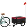 Remolque para bicicleta hierro negro y rojo 45 kg de , Remolques para bicicletas - Ref: Foro24-94104, Precio: 91,81 €, Descue...