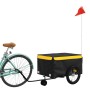 Remolque para bicicleta hierro negro y amarillo 45 kg de , Remolques para bicicletas - Ref: Foro24-94106, Precio: 95,84 €, De...