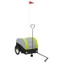 Remolque para bicicleta hierro negro y verde 30 kg de , Remolques para bicicletas - Ref: Foro24-94144, Precio: 98,41 €, Descu...
