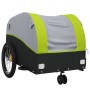 Remolque para bicicleta hierro negro y verde 30 kg de , Remolques para bicicletas - Ref: Foro24-94144, Precio: 98,41 €, Descu...