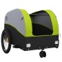 Remolque para bicicleta hierro negro y verde 30 kg de , Remolques para bicicletas - Ref: Foro24-94144, Precio: 98,41 €, Descu...