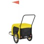 Remolque bicicleta mascotas hierro tela Oxford amarillo negro de , Cochecitos para mascotas - Ref: Foro24-94022, Precio: 121,...