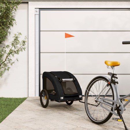 Remolque de bicicleta mascotas hierro tela Oxford negro de , Cochecitos para mascotas - Ref: Foro24-93968, Precio: 105,90 €, ...