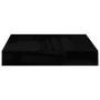 Estante flotante de pared 4 uds MDF negro brillo 23x23,5x3,8cm de vidaXL, Estantes y estanterías - Ref: Foro24-323762, Precio...