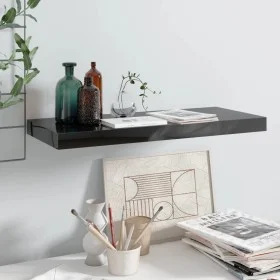 Estante flotante de pared MDF negro brillante 60x23,5x3,8 cm de vidaXL, Estantes y estanterías - Ref: Foro24-323769, Precio: ...