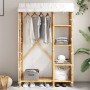 Armario de bambú 110x45x170 cm de , Armarios roperos - Ref: Foro24-368043, Precio: 218,42 €, Descuento: %