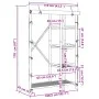 Armario de bambú 110x45x170 cm de , Armarios roperos - Ref: Foro24-368043, Precio: 213,70 €, Descuento: %