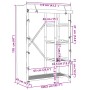 Armario de bambú 110x45x170 cm de , Armarios roperos - Ref: Foro24-368043, Precio: 218,42 €, Descuento: %