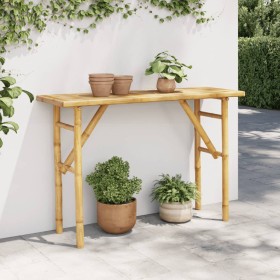 Mesa consola de bambú 115x39x75 cm de , Mesas consola - Ref: Foro24-368041, Precio: 77,83 €, Descuento: %