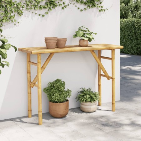 Mesa consola de bambú 115x39x75 cm de , Mesas consola - Ref: Foro24-368041, Precio: 77,83 €, Descuento: %