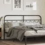 Cabecero de metal negro 183 cm de , Cabeceros y pies de cama - Ref: Foro24-377153, Precio: 48,99 €, Descuento: %