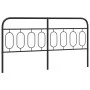 Cabecero de metal negro 183 cm de , Cabeceros y pies de cama - Ref: Foro24-377153, Precio: 48,99 €, Descuento: %