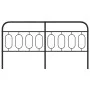 Cabecero de metal negro 183 cm de , Cabeceros y pies de cama - Ref: Foro24-377153, Precio: 48,99 €, Descuento: %