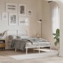 Estructura de cama de metal con cabecero blanca 120x200 cm de , Camas y somieres - Ref: Foro24-376647, Precio: 118,83 €, Desc...