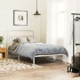 Estructura de cama de metal con cabecero blanco 107x203 cm de , Camas y somieres - Ref: Foro24-376645, Precio: 88,81 €, Descu...