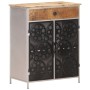 Aparador de madera de mango rugosa y hierro 60x35x75 cm de vidaXL, Aparadores - Ref: Foro24-323736, Precio: 180,13 €, Descuen...