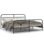 Estructura de cama cabecero y estribo metal negro 193x203 cm de , Camas y somieres - Ref: Foro24-376624, Precio: 167,92 €, De...