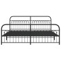 Estructura de cama cabecero y estribo metal negro 193x203 cm de , Camas y somieres - Ref: Foro24-376624, Precio: 167,92 €, De...