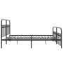 Estructura de cama cabecero y estribo metal negro 193x203 cm de , Camas y somieres - Ref: Foro24-376624, Precio: 167,92 €, De...