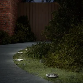 Luces solares suelo jardín con picos tierra blanco cálido 4 uds de , Iluminación de exterior - Ref: Foro24-4008198, Precio: 2...