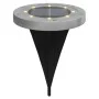 Luces solares suelo jardín con pico tierra blanco cálido 12 uds de , Iluminación de exterior - Ref: Foro24-4008201, Precio: 4...